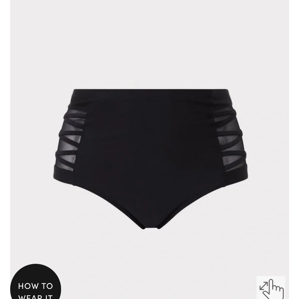 New! Torrid sz 3 Lattice Swim Bathing Suit‎ Bottoms 3X